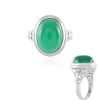 Grüner Onyx-Silberring