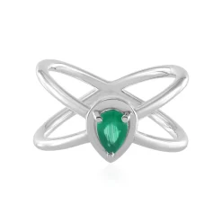 Grüner Onyx-Silberring