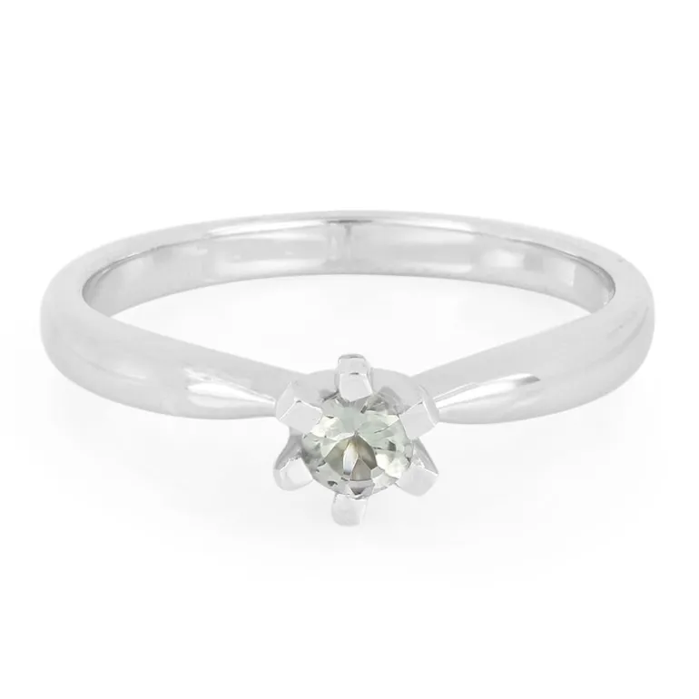 Grüner Tansanit-Silberring