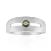 Grüner Tuléar-Saphir-Silberring (Pallanova)