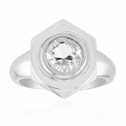 Herkimer Quarz-Silberring (Pallanova)