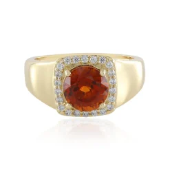 Hessonit-Granat-Goldring