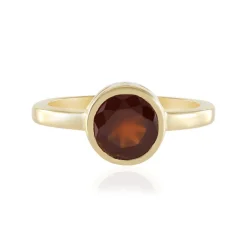 Hessonit-Granat-Silberring