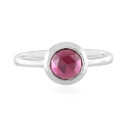 Himbeer-Rhodolith-Silberring