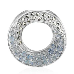 Himmelblauer Topas-Silberanhänger (Annette classic)