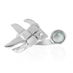 Himmelblauer Topas-Silberring