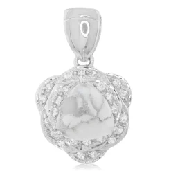 Howlith-Silberanhänger