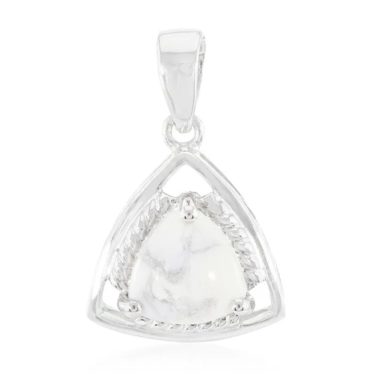 Howlith-Silberanhänger