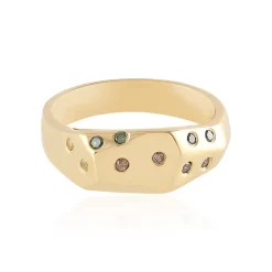 I2 Brillant-Silberring