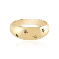 I2 Brillant-Silberring