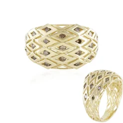 I2 Champagner-Brillant-Goldring (Ornaments by de Melo)