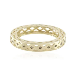 I2 Champagner-Diamant-Goldring (Ornaments by de Melo)