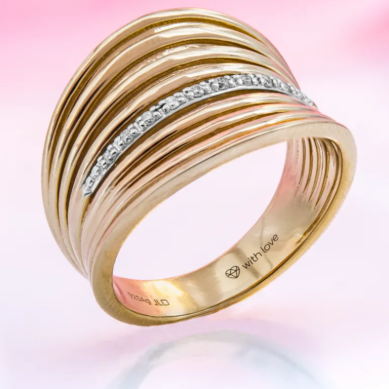 I1 (G) Brillant-Silberring