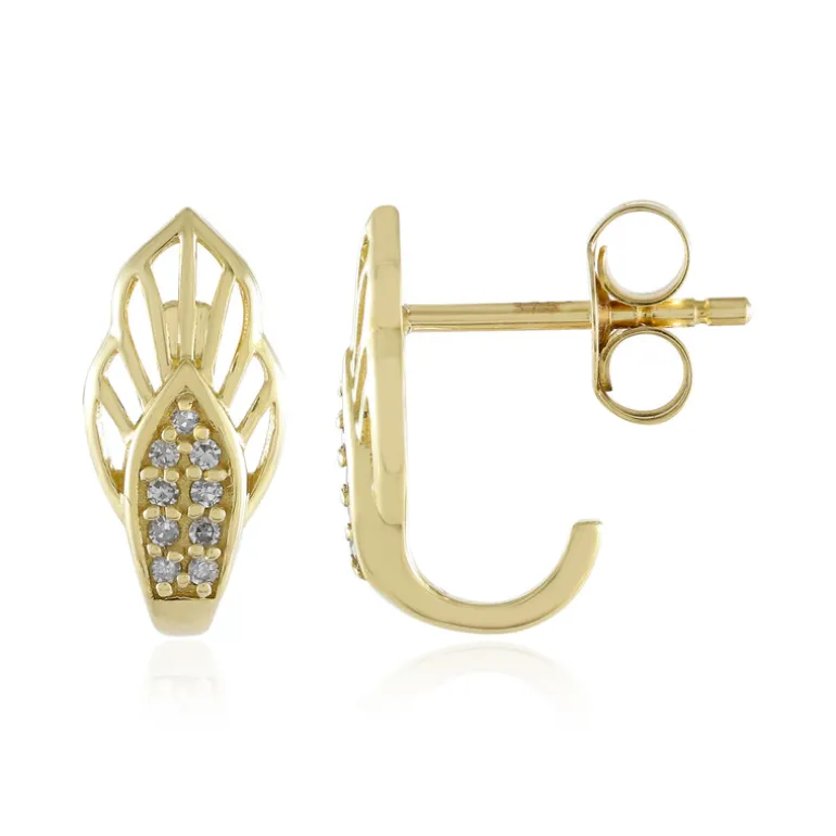 I2 (H) Diamant-Goldohrringe (Ornaments by de Melo)