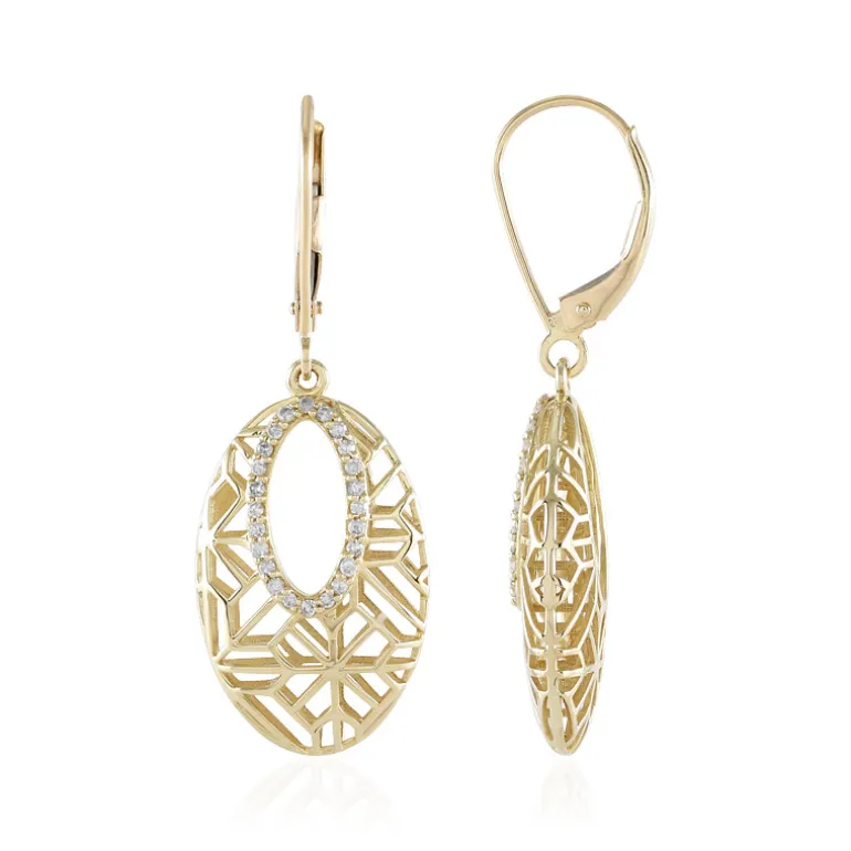 I2 (I) Diamant-Goldohrringe (Ornaments by de Melo)