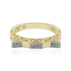 I2 (I) Diamant-Goldring (Ornaments by de Melo)