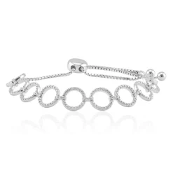 I3 (I) Diamant-Silberarmband