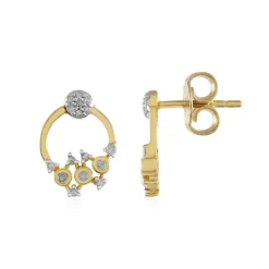 I2 (I) Diamant-Silberohrringe