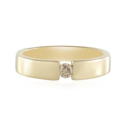 I2 Schokoladen-Brillant-Goldring