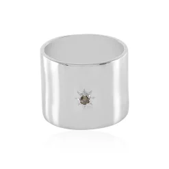 I3 Schokoladen-Brillant-Messingring (Juwelo Style)