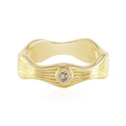 I2 Schokoladen-Brillant-Silberring