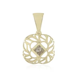 I2 Schokoladen-Diamant-Goldanhänger (Ornaments by de Melo)