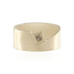 I3 Schokoladen-Diamant-Silberring