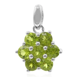 Idokras-Silberanhänger