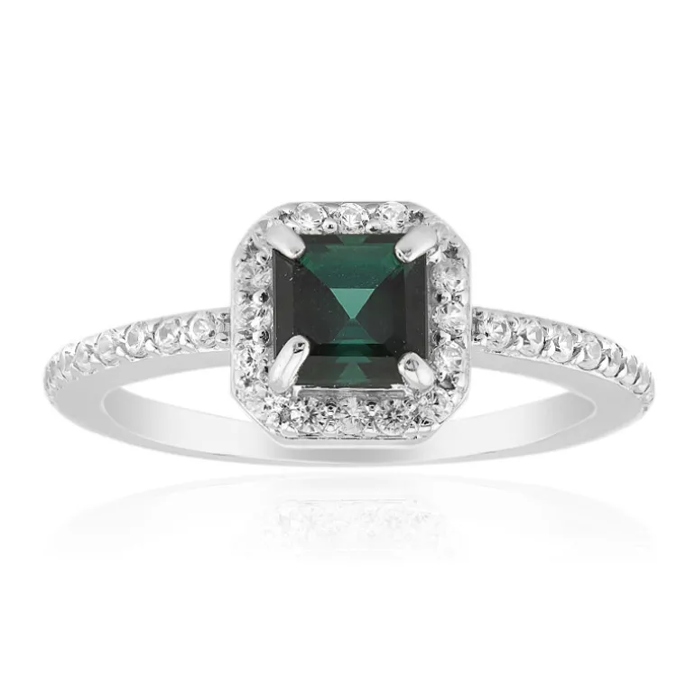 Indigolith-Silberring (Adela Silber)