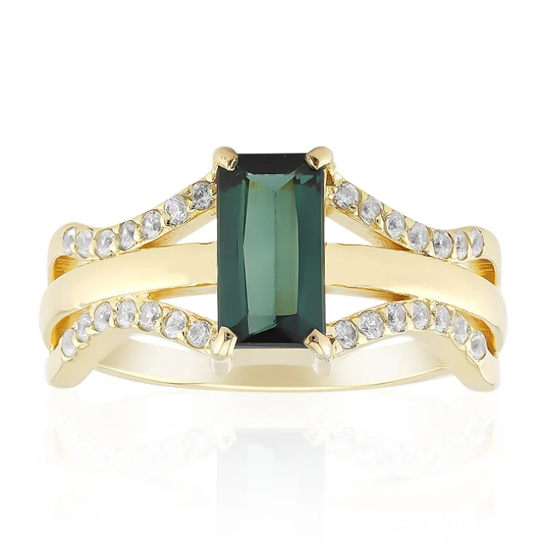 Indigolith-Silberring (Adela Silber)