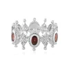Indischer Granat-Silberring (Dallas Prince Designs)