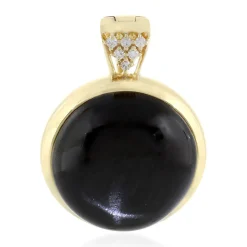 Indischer Stern-Diopsid-Goldanhänger