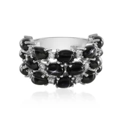 Indischer Stern-Diopsid-Silberring
