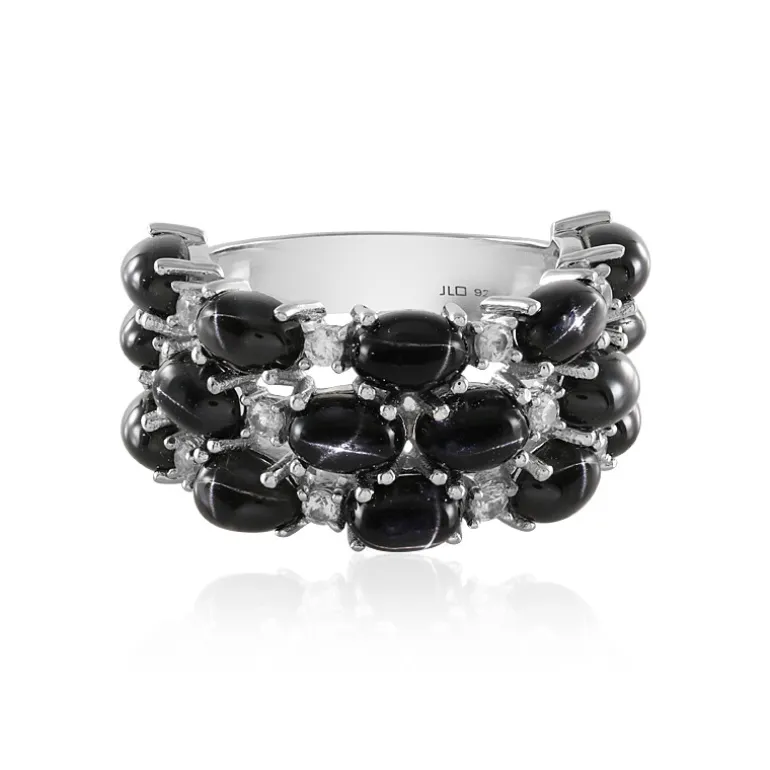 Indischer Stern-Diopsid-Silberring