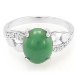 Kaiserlicher Chrysopras-Silberring