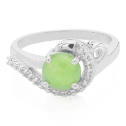 Kaiserlicher Chrysopras-Silberring