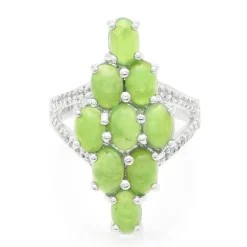 Kaiserlicher Chrysopras-Silberring