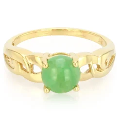 Kaiserlicher Chrysopras-Silberring