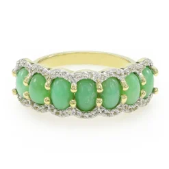 Kaiserlicher Chrysopras-Silberring