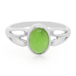 Kaiserlicher Chrysopras-Silberring