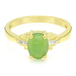 Kaiserlicher Chrysopras-Silberring