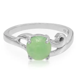 Kaiserlicher Chrysopras-Silberring