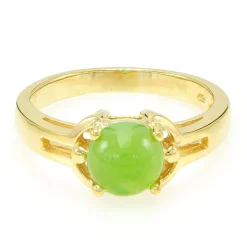 Kaiserlicher Chrysopras-Silberring