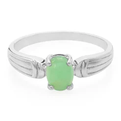 Kaiserlicher Chrysopras-Silberring