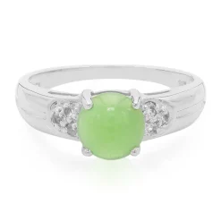 Kaiserlicher Chrysopras-Silberring