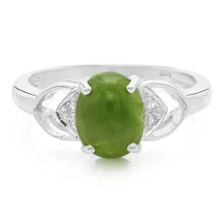 Kaiserlicher Chrysopras-Silberring