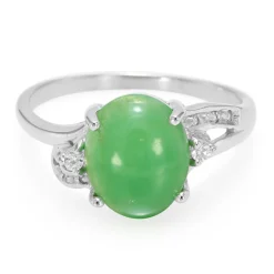 Kaiserlicher Chrysopras-Silberring