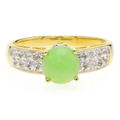 Kaiserlicher Chrysopras-Silberring