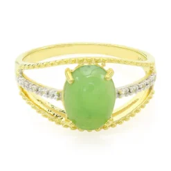 Kaiserlicher Chrysopras-Silberring