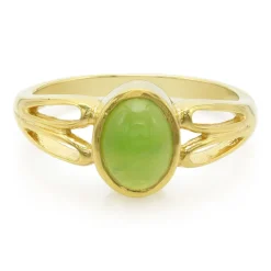 Kaiserlicher Chrysopras-Silberring